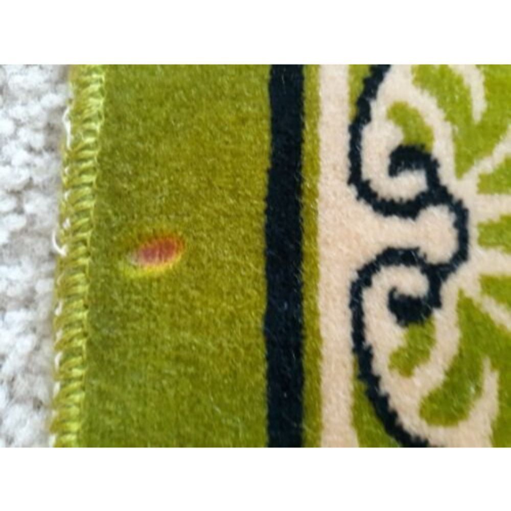 Vintage Turkish Prayer Rug Ceyhan Tekstil Seccade Green and Beige - Picture 6 of 8